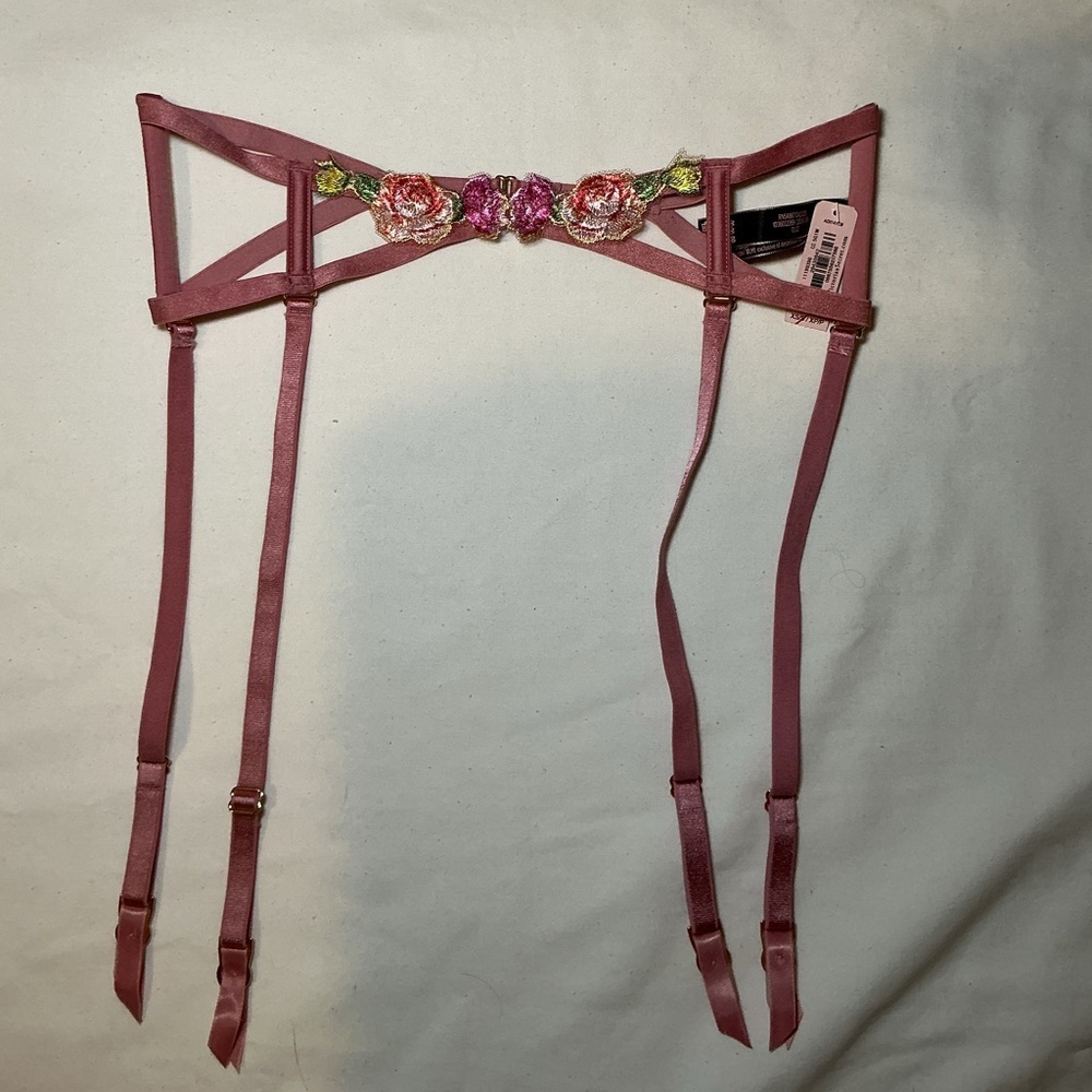 Victoria Secret Pink Floral Strappy Lingerie Accessory